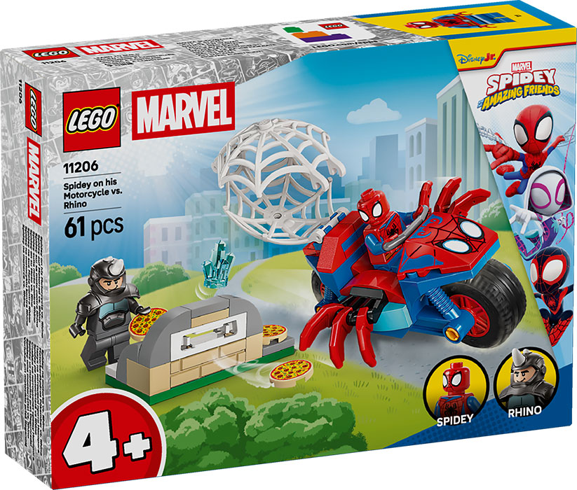 11206 Marvel Spidey Sulla Moto Contro Rhino