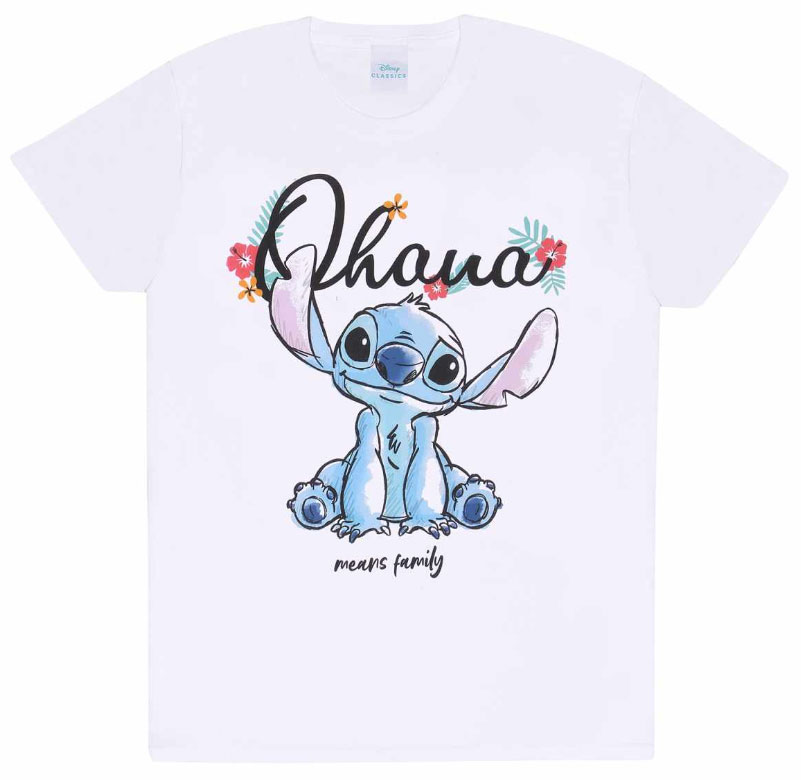 T-Shirt Disney Stitch Ohana Means Family XXL