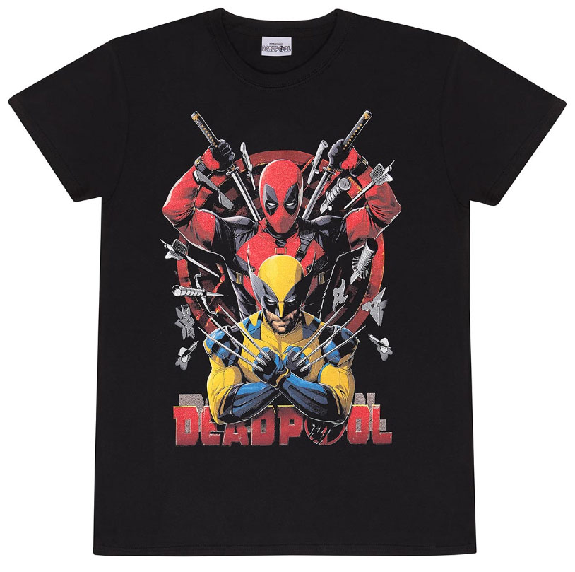T-Shirt Marvel Deadpool & Wolverine Weapons S