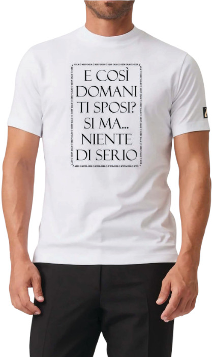 MYAGG T-Shirt Domani Ti Sposi? Bianca L
